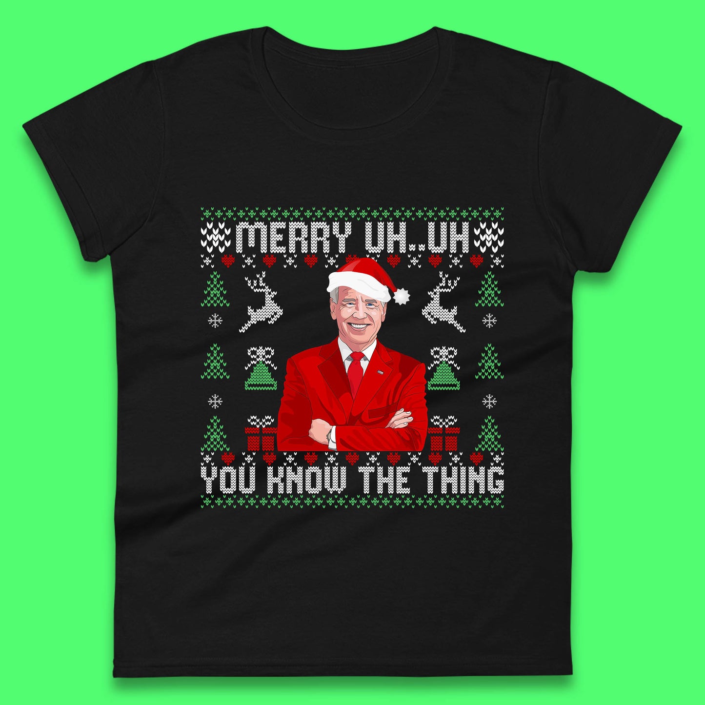 joe biden christmas womens t shirt