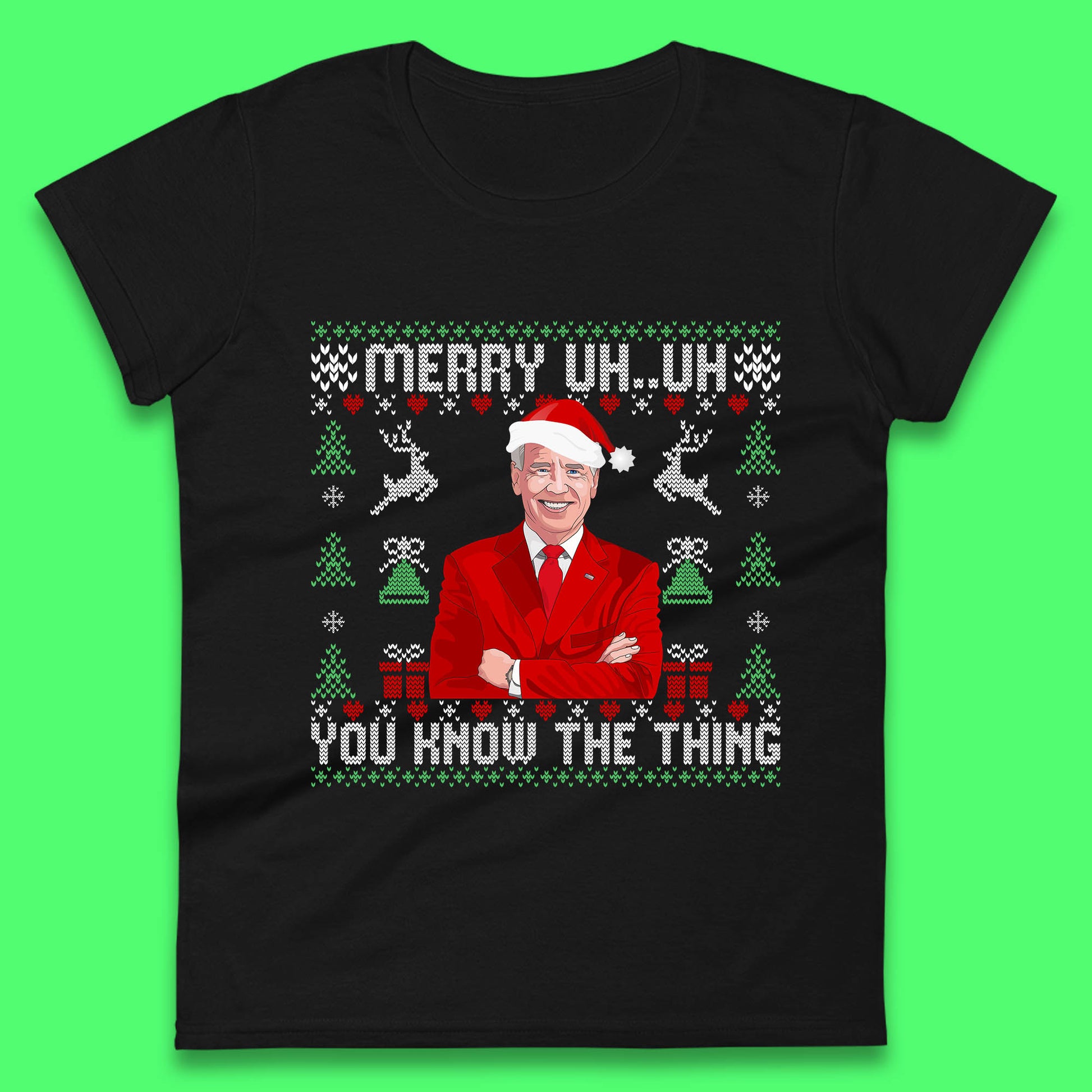 joe biden christmas womens t shirt
