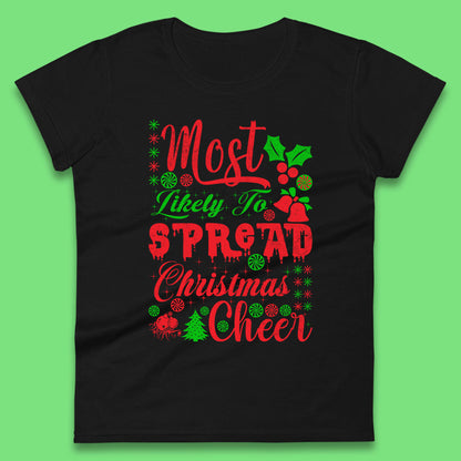 spread christmas cheer womens t shirt