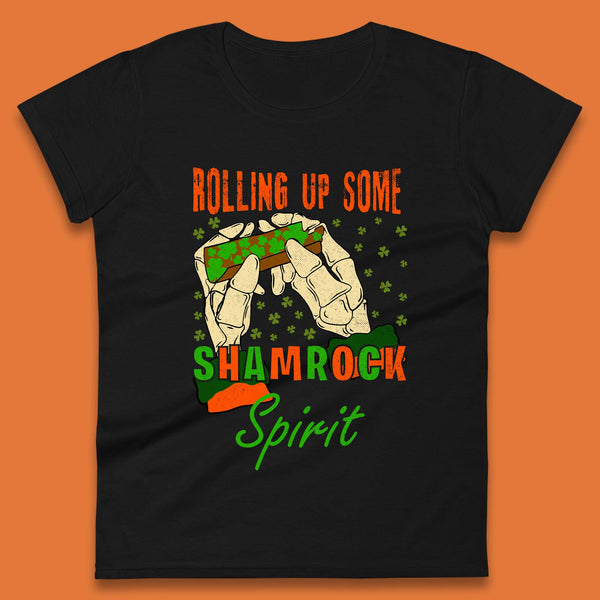Rolling Up Some Shamrock Spirit Womens T-Shirt