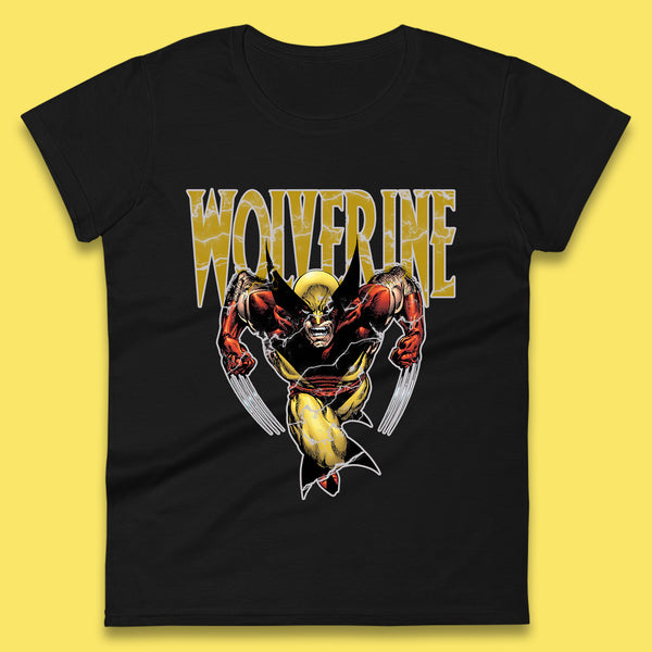 Wolverine Comic book character Marvel Comics Vintage Marvel Wolverine Womens Tee Top
