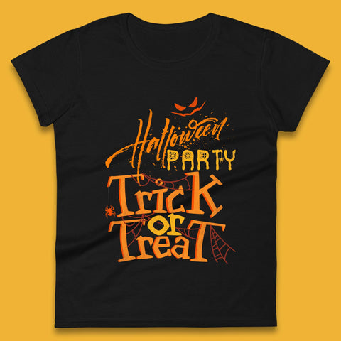 Happy Halloween Trick Or Treat Horror Scary Spooky Vibes Womens Tee Top