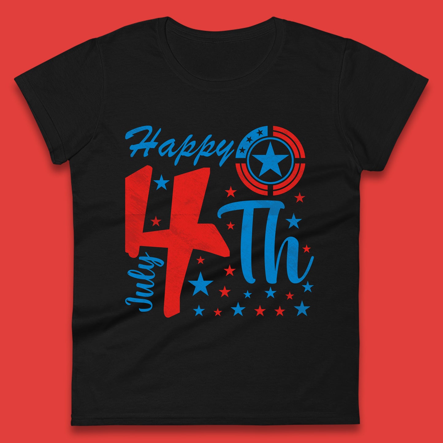 Happy 4th July United States Of America Independence Day Patriotic Celebration Fourth Of July Womens Tee Top