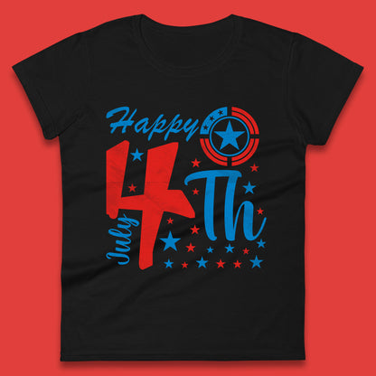 Happy 4th July United States Of America Independence Day Patriotic Celebration Fourth Of July Womens Tee Top