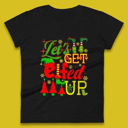 christmas elf womens t shirt