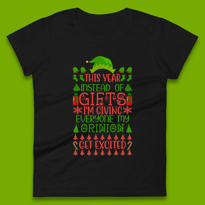 christmas elf womens t shirt
