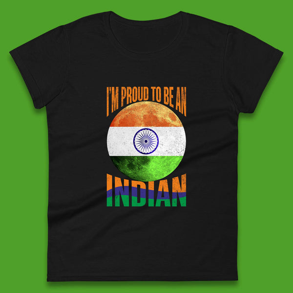 I'm Proud To Be An Indian Chandrayaan-3 Soft Landing To The Moon Womens Tee Top