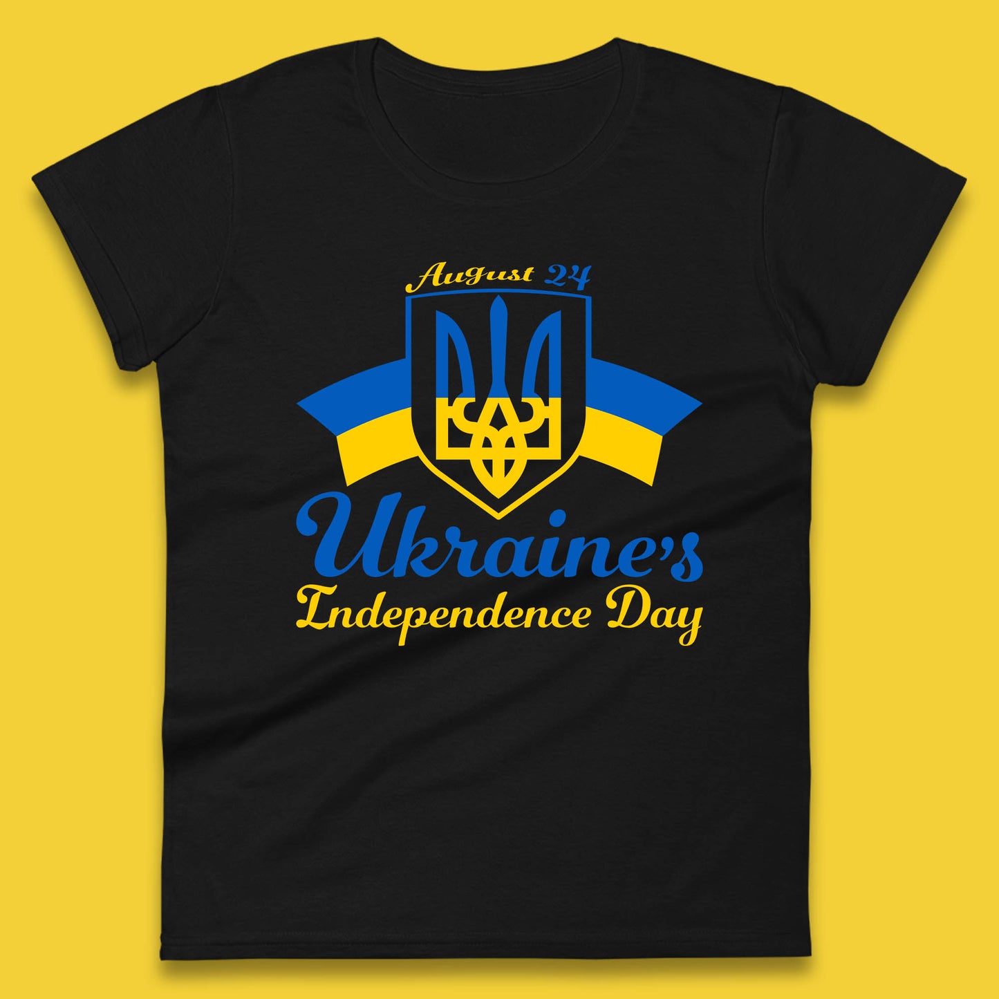 Ukraine's 24 August Ukraine Independence Day Proud Ukrainian Womens Tee Top