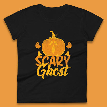 Scary Ghost Halloween Scream Ghost Face Horror Scary Pumpkin Ghostface Womens Tee Top