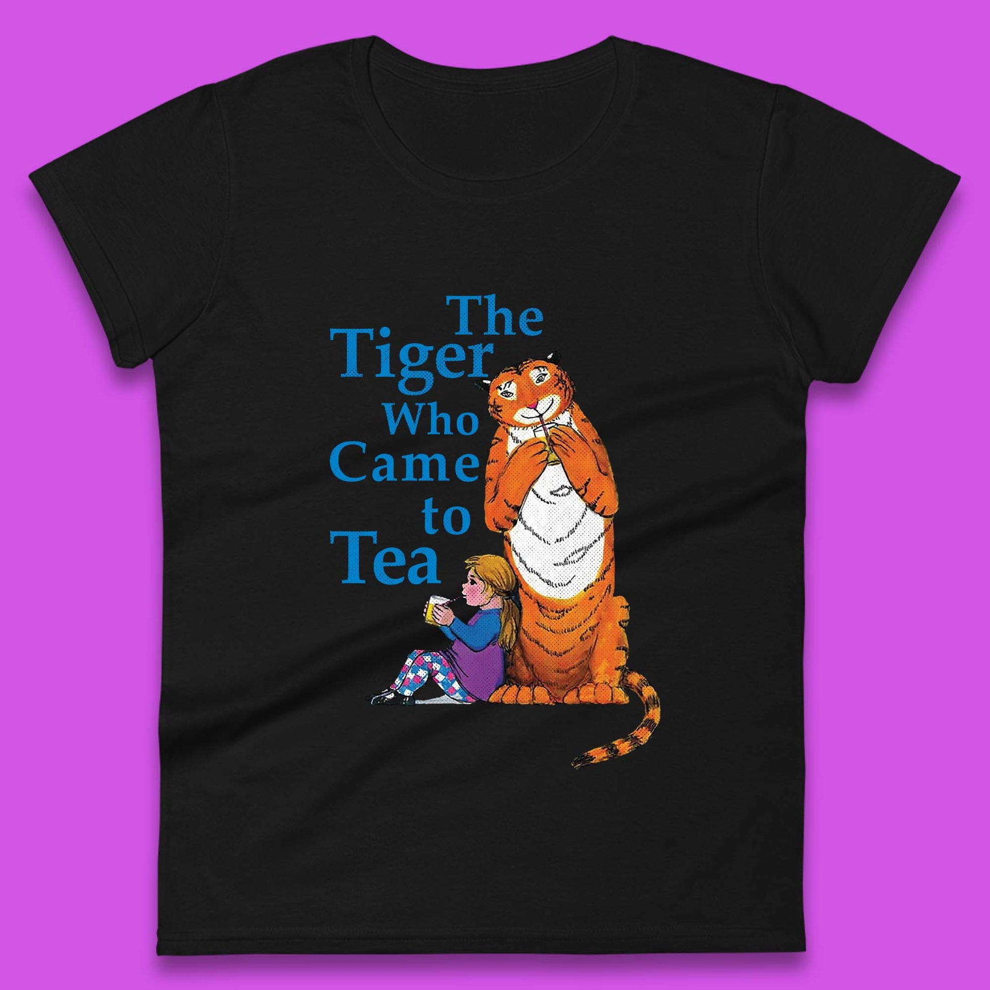 Ladies Tiger Who Came To Tea T Shirts UK
