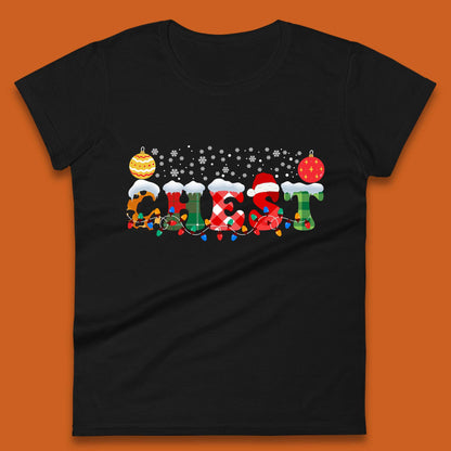 chest and nuts christmas snow winter t shirt