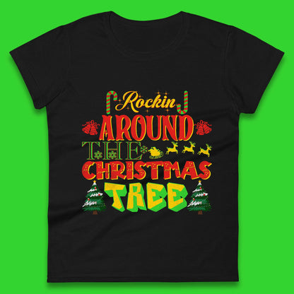 rockin around the christmas tree womens top