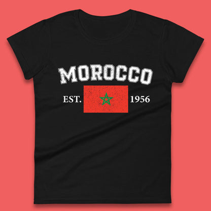 Morocco Est 1956 Womens T-Shirt
