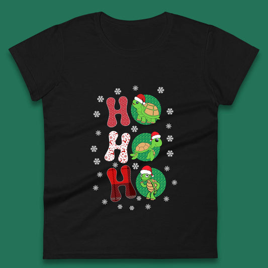 turtles santa womens t shirt