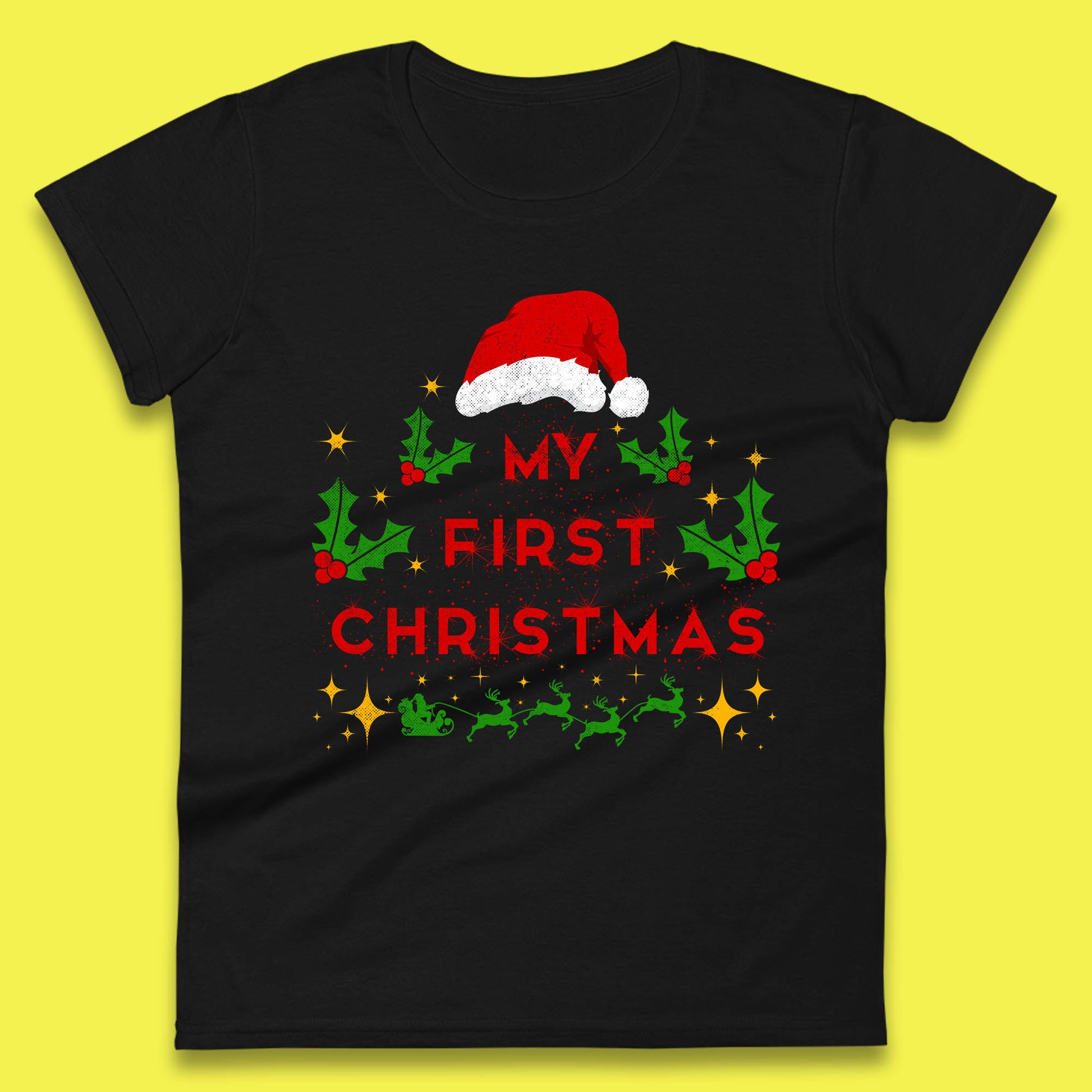 my first christmas winter womens tee