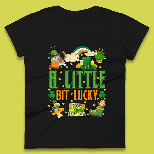 A Little Bit Lucky St. Patrick's Womens T-Shirt