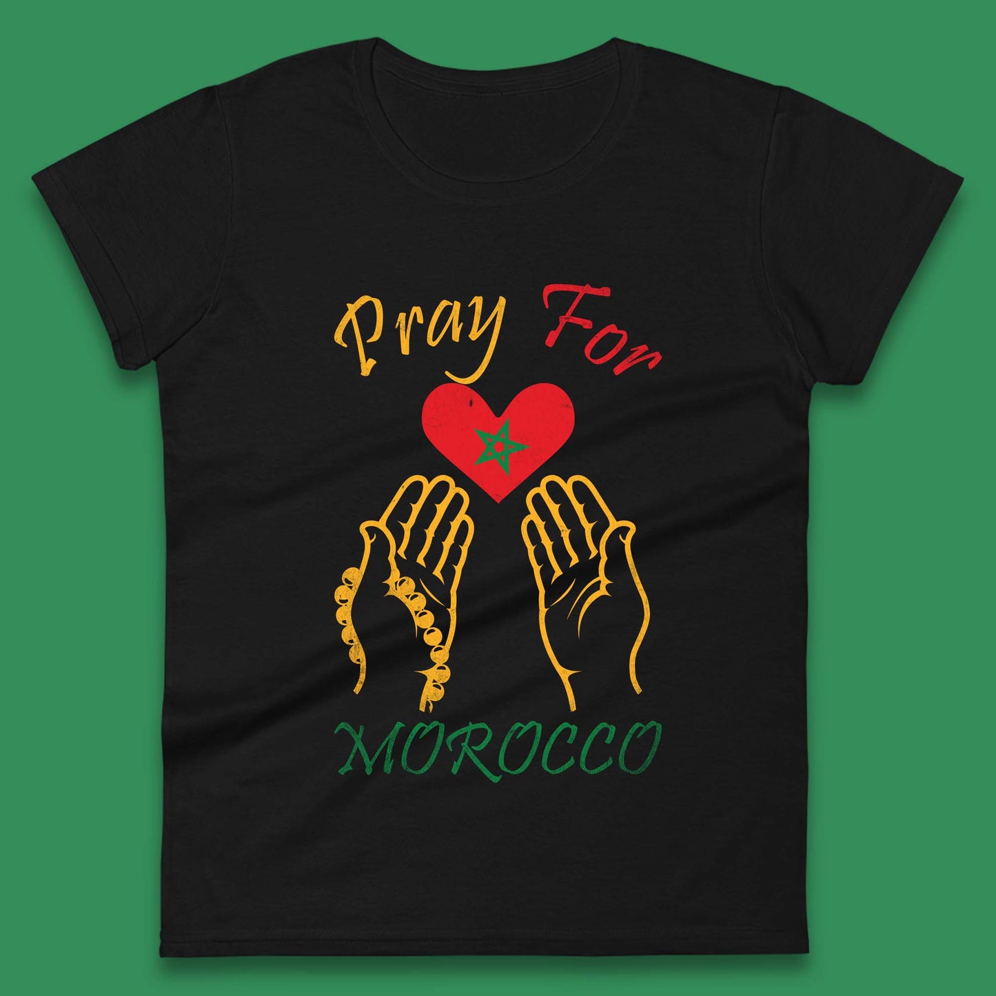 Pray For Morocco Stay Strong Morocco Earthquake Support Womens Tee Top
