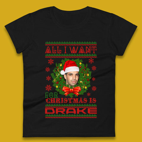 Drake Christmas Womens T-Shirt