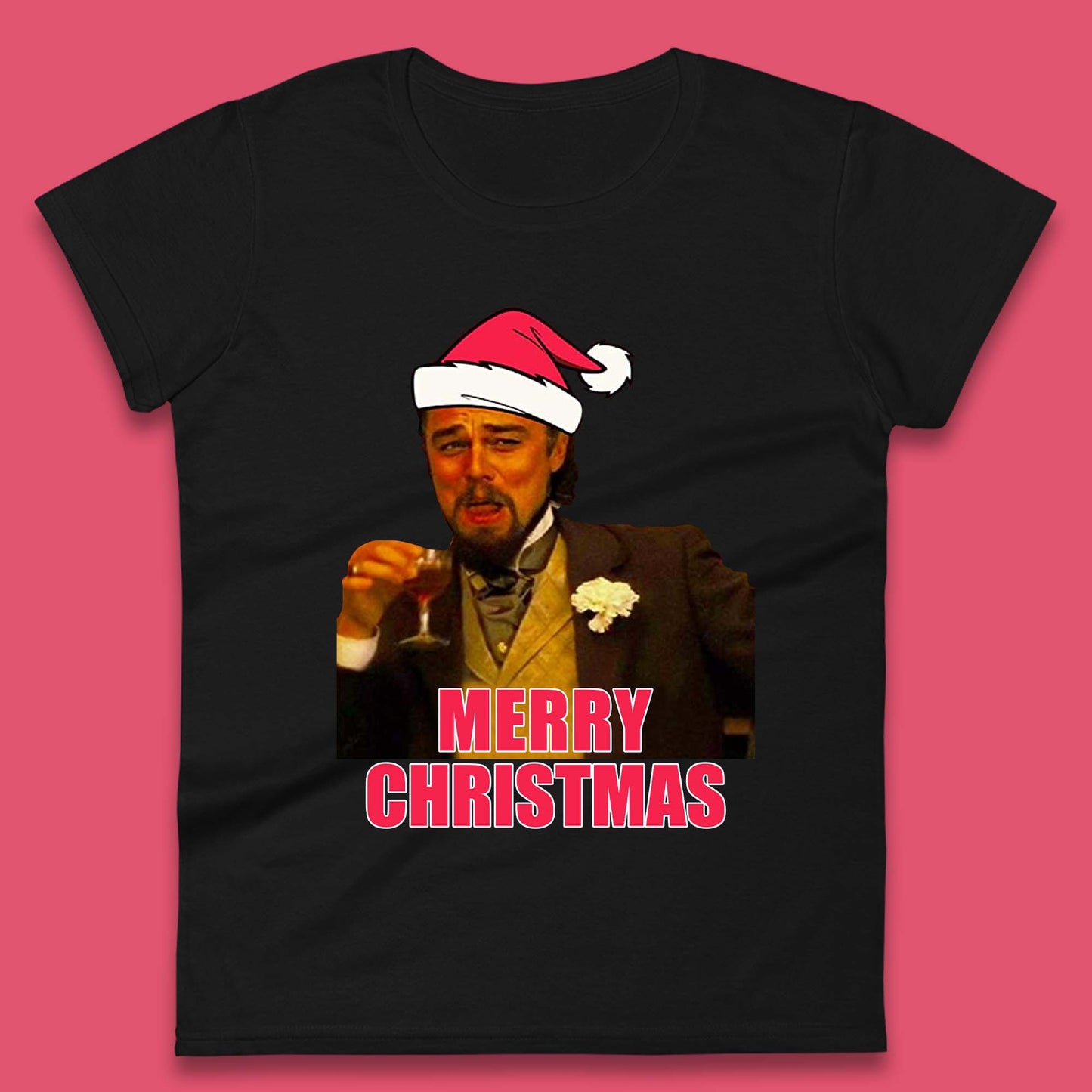 Leonardo DiCaprio Christmas Womens T-Shirt