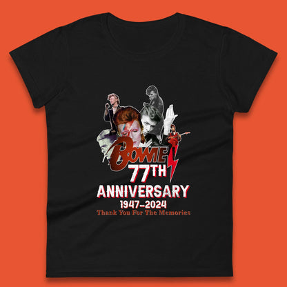 Bowie 77th Anniversary Womens T-Shirt