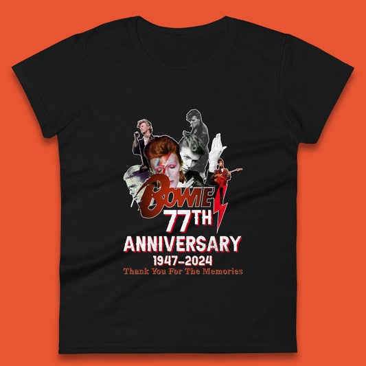 Bowie 77th Anniversary Womens T-Shirt
