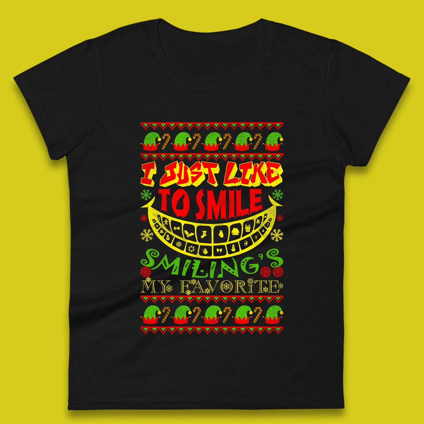christmas elf womens t shirt