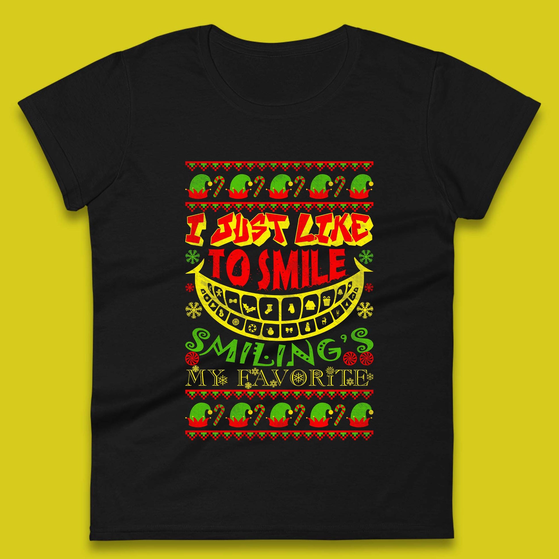 christmas elf womens t shirt