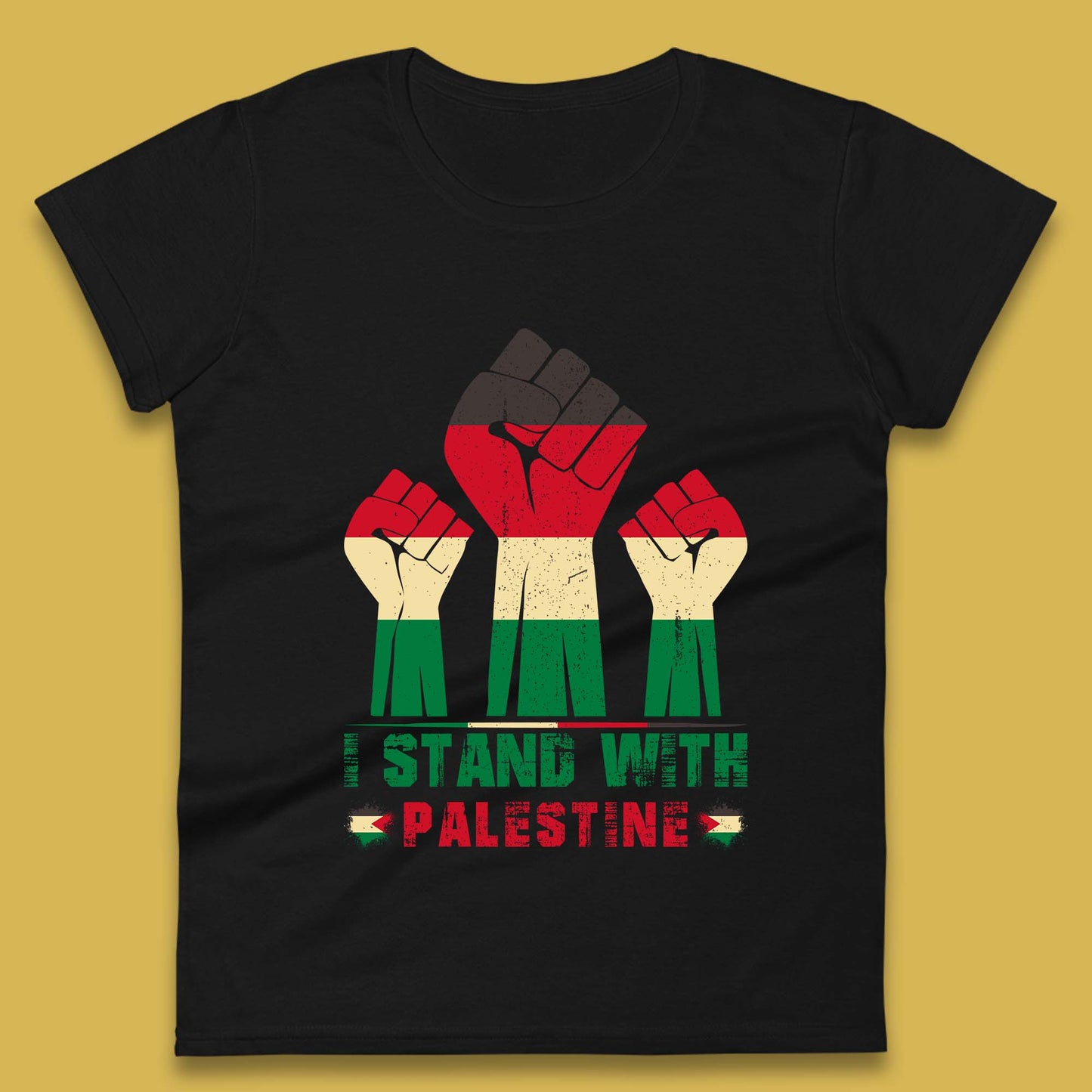 Ladies I Stand with Palestine T Shirt UK