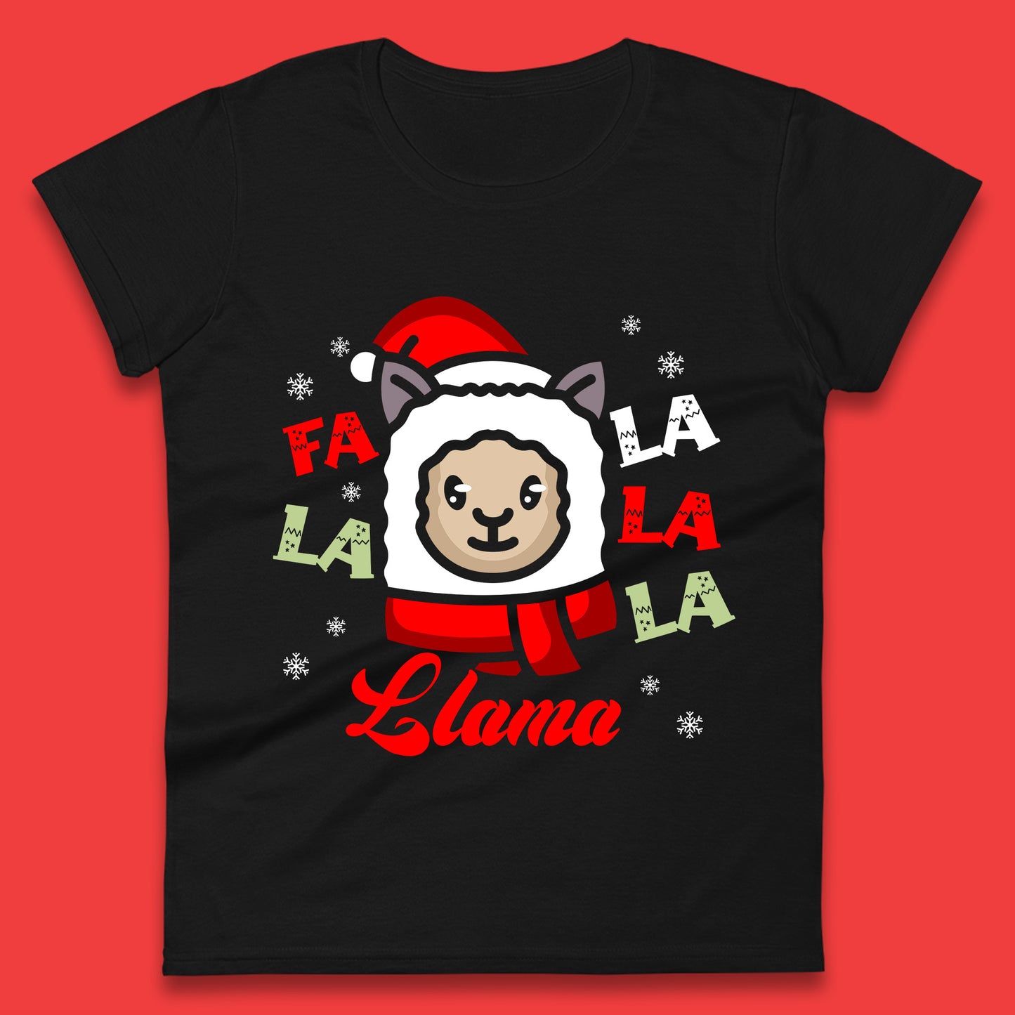 llama christmas t shirt