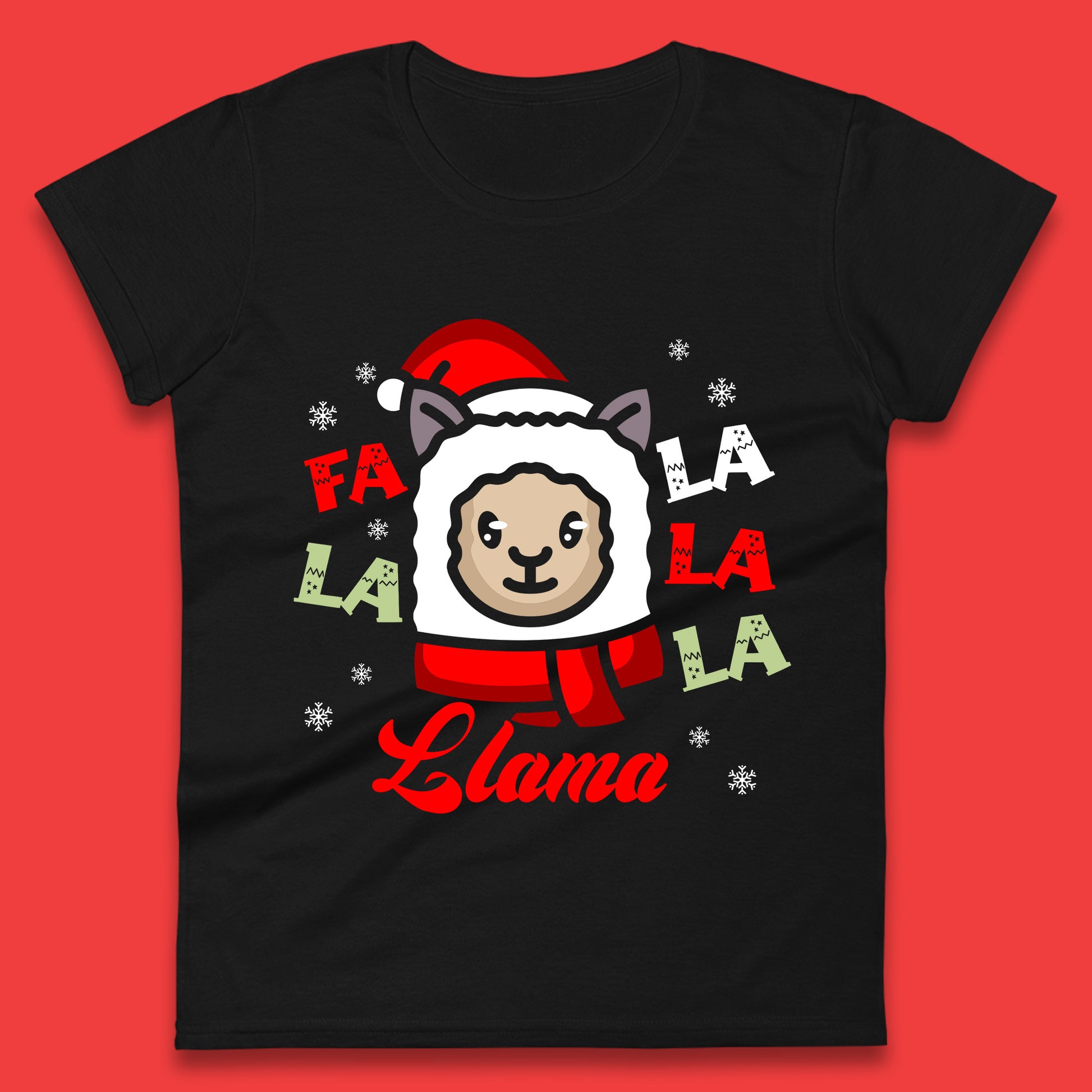 llama christmas t shirt