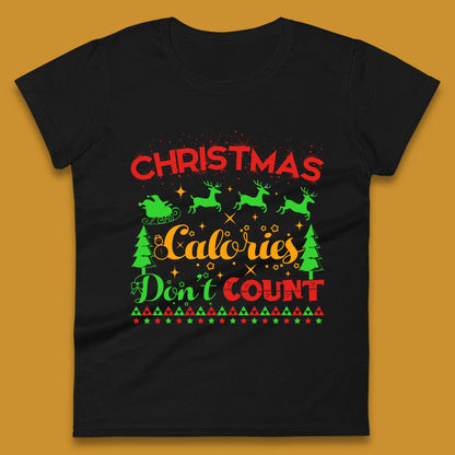 christmas calories don't count womens t shirt