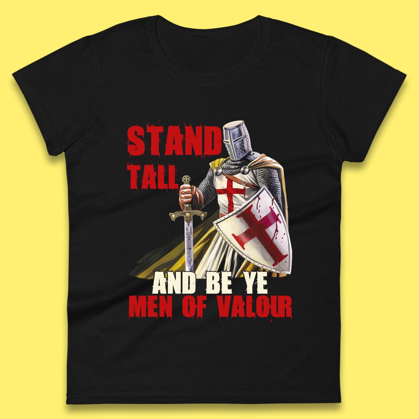 St George Day England Warrior Womens T-Shirt