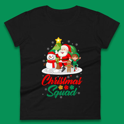 christmas squad santa claus snowman elf gingerbread t shirt