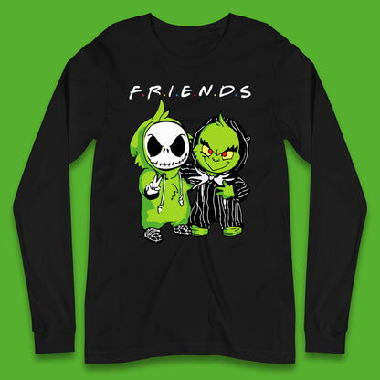 grinch and jack skellington long sleeve t shirt