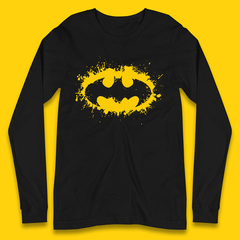 Superheros DC Comics Batman Basic Logo Action Adventure Movie Character Long Sleeve T Shirt