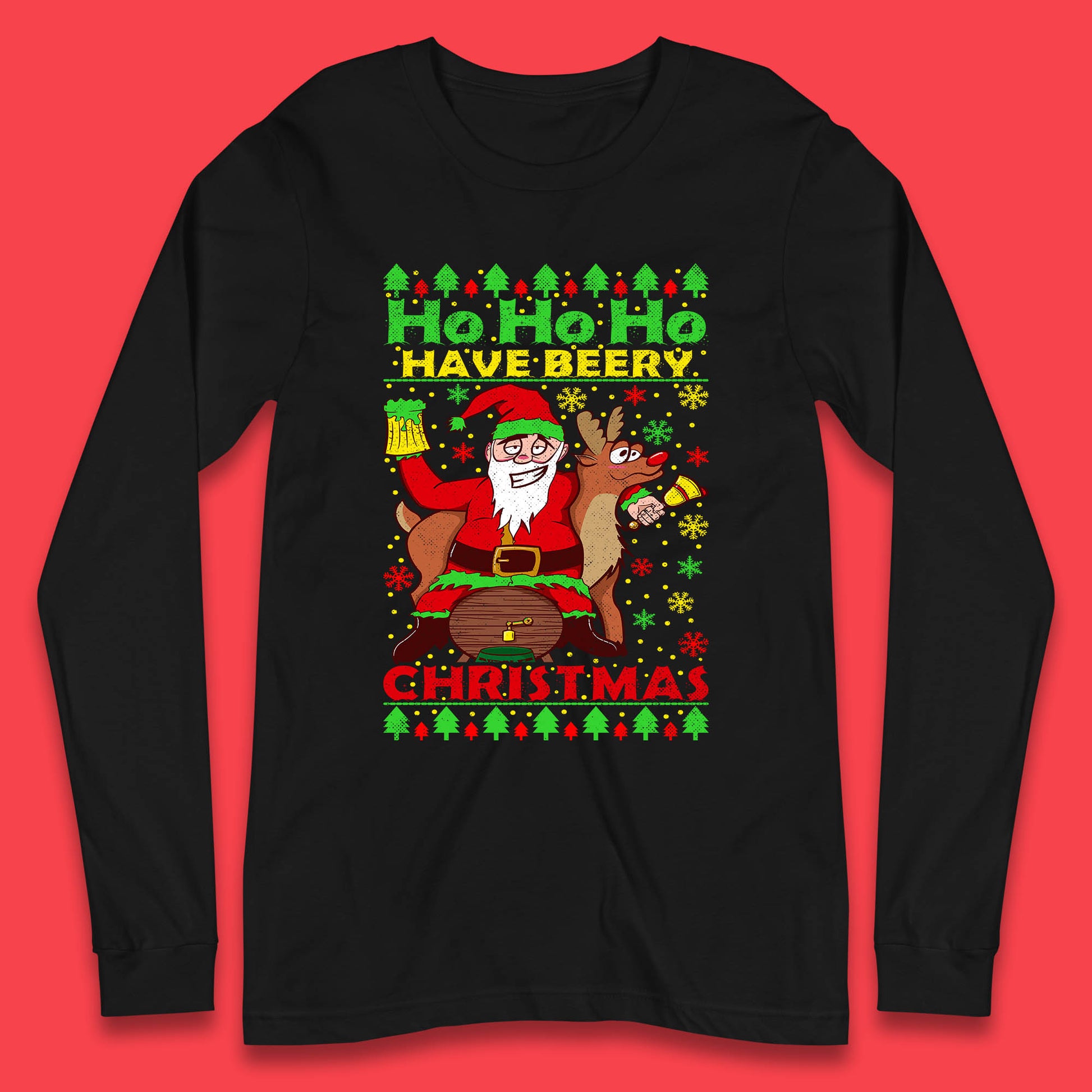 beery christmas long sleeve t shirt