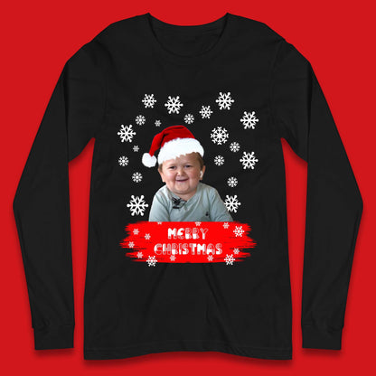 Merry Christmas Hasbulla Snowflakes Long Sleeve T-Shirt
