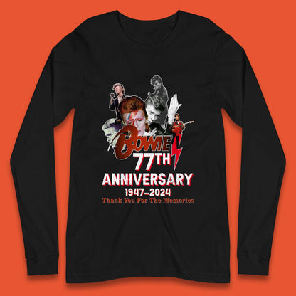Bowie 77th Anniversary Long Sleeve T-Shirt