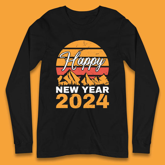 Happy New Year 2024 Camping Camping Long Sleeve T-Shirt