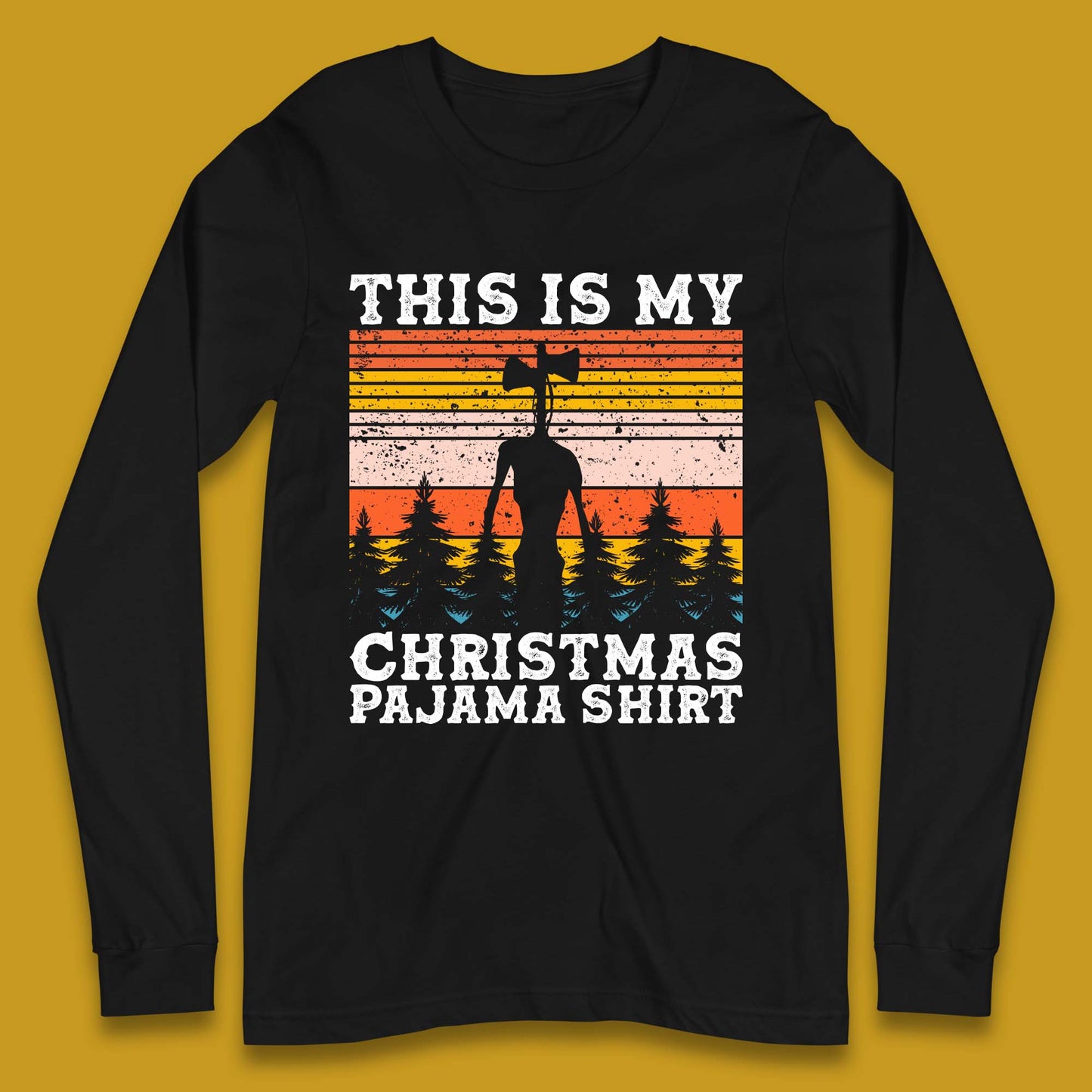 Alien Siren Head Christmas Long Sleeve T-Shirt