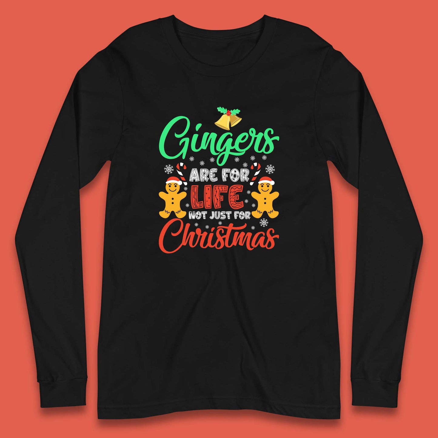 gingerbread christmas long sleeve t shirt