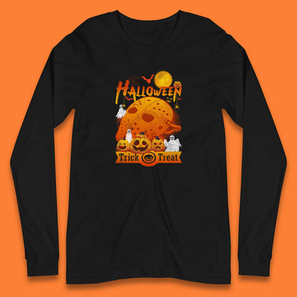Happy Halloween Jason Voorhees Face Mask Halloween Friday The 13th Horror Movie Halloween Pumpkins Long Sleeve T Shirt