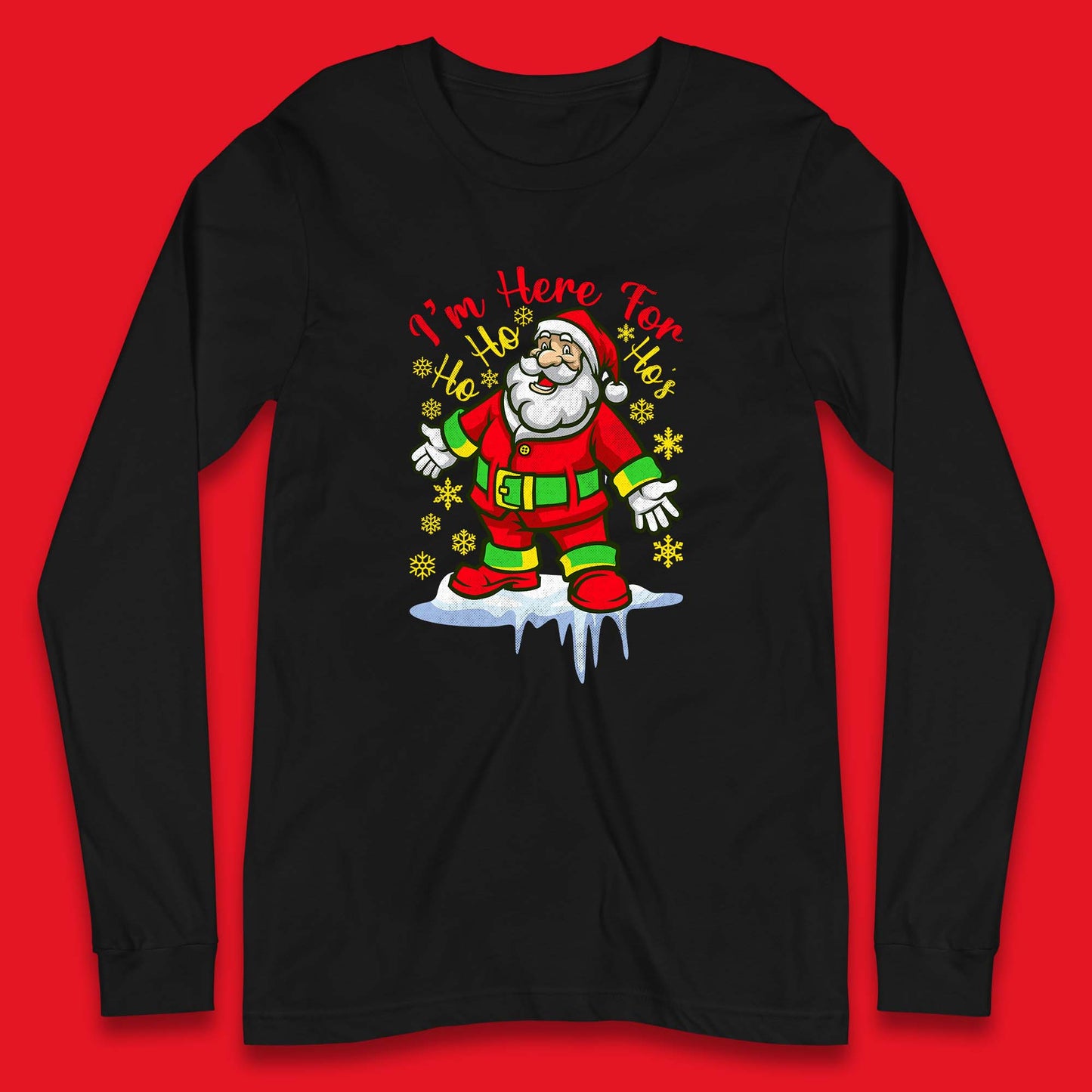 santa claus christmas long sleeve t shirt