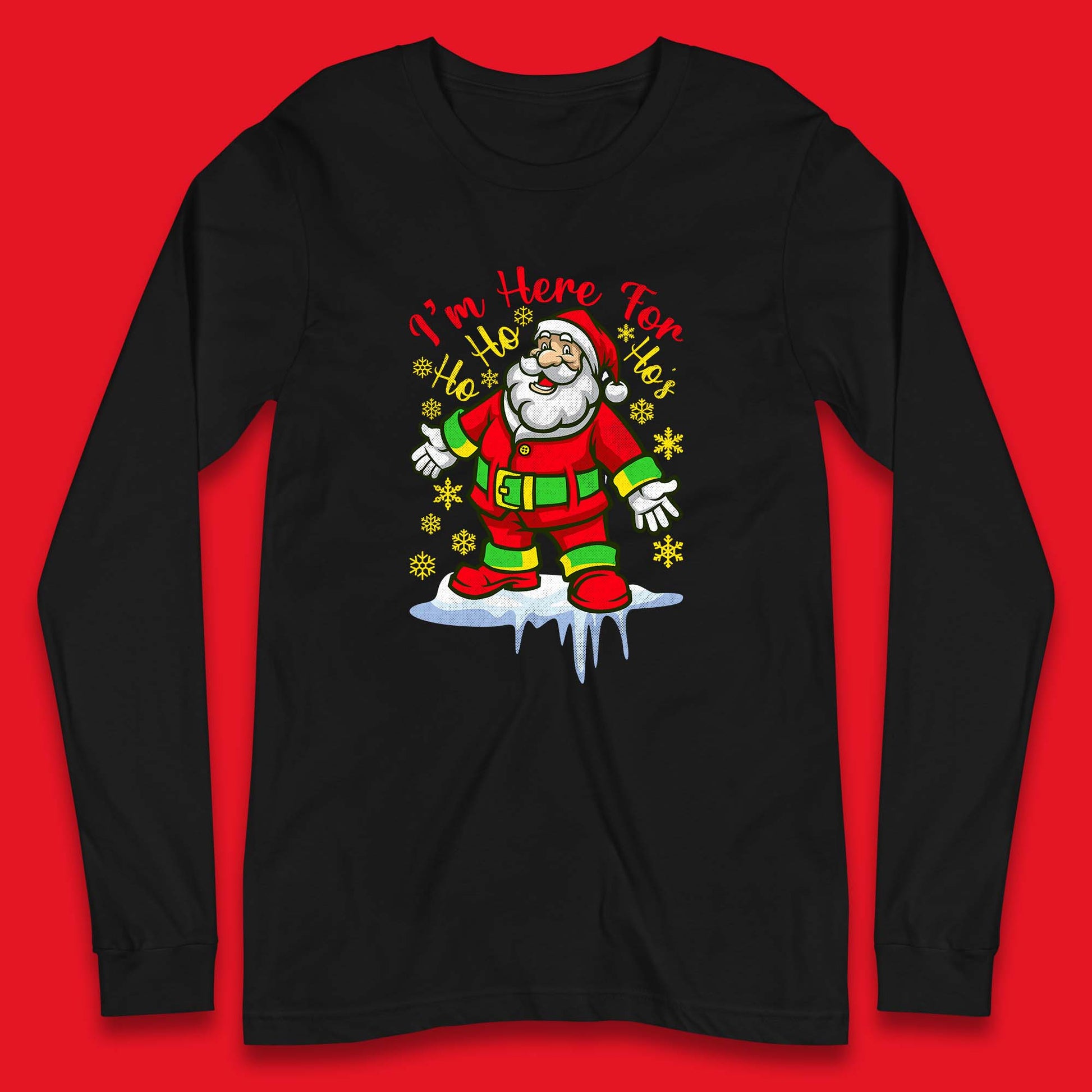 santa claus christmas long sleeve t shirt