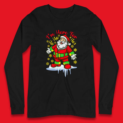 santa claus christmas long sleeve t shirt