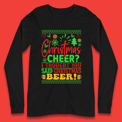christmas cheer long sleeve t shirt