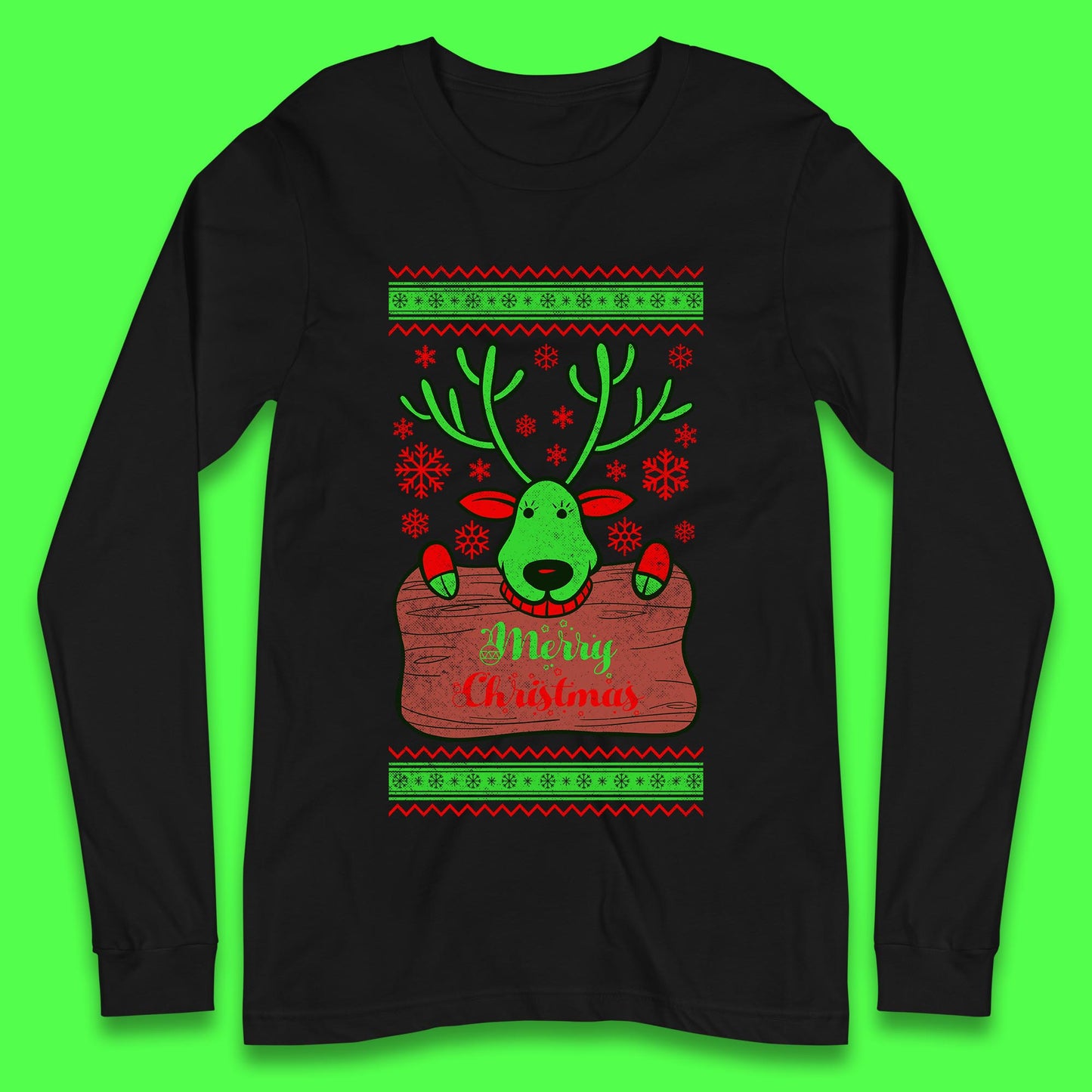 merry christmas reindeer t shirt
