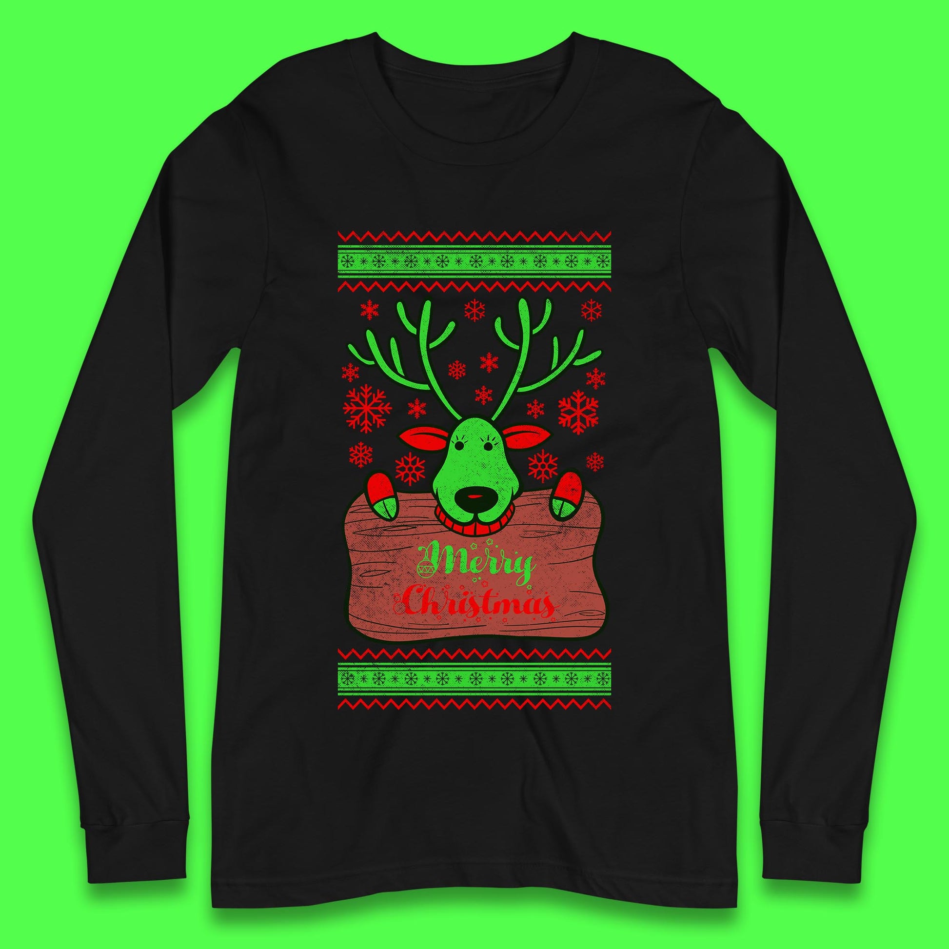 merry christmas reindeer t shirt