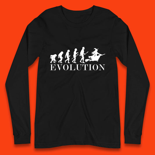 Witch Evolution Halloween Scary Spooky Witch Costume Long Sleeve T Shirt