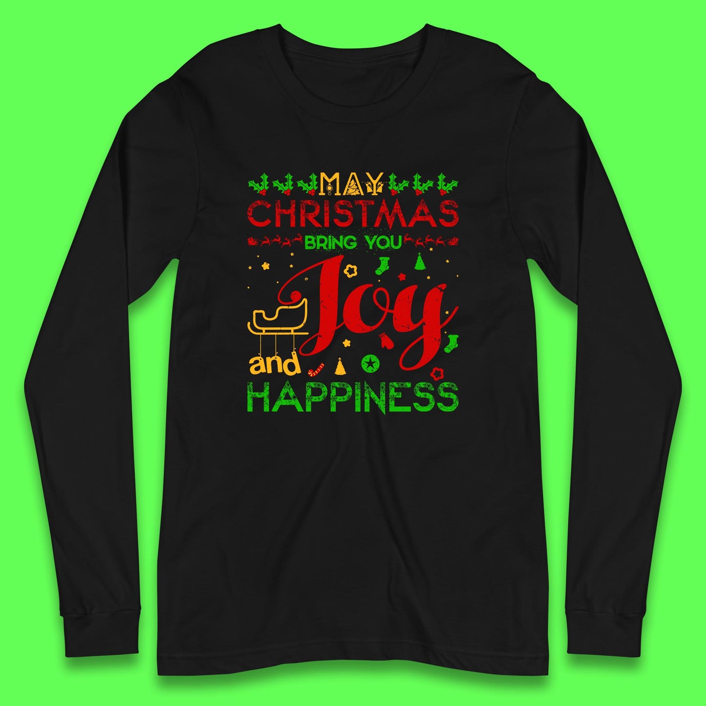 may christmas bring you joy and happiness t shirt
